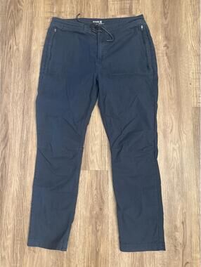 Roark Adventure Navy Blue Drawstring Pants Size 34